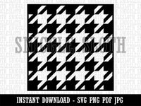 Houndstooth Pattern Block Clipart Digital Download SVG PNG JPG PDF Cut Files