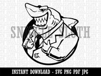 Lawyer Loan Shark in a Business Suit Clipart Digital Download SVG PNG JPG PDF Cut Files