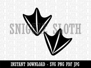 Duck Tracks Footprints Clipart Digital Download SVG PNG JPG PDF Cut Files