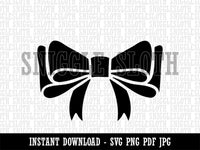 Cute Hair Bow Tie Clipart Digital Download SVG PNG JPG PDF Cut Files