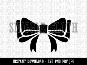 Cute Hair Bow Tie Clipart Digital Download SVG PNG JPG PDF Cut Files