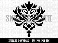 Damask Pattern Clipart Digital Download SVG PNG JPG PDF Cut Files