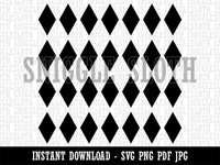 Diamond Harlequin Pattern Clipart Digital Download SVG PNG JPG PDF Cut Files