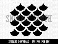 Mermaid Dragon Fish Scales for Seamless Pattern Clipart Digital Download SVG PNG JPG PDF Cut Files