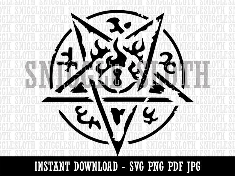 Cthulhu Elder Sign Eldritch Horror Pentagram Clipart Digital Download SVG PNG JPG PDF Cut Files