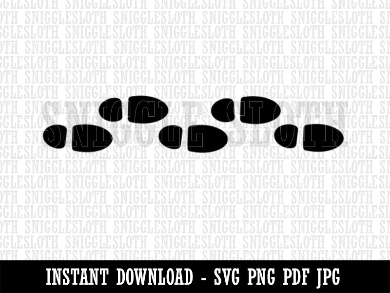 Murder Mystery Footsteps Clipart Digital Download SVG PNG JPG PDF Cut Files