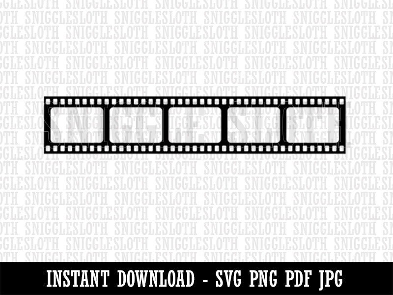 Film Strip Movie Reel Photography Clipart Digital Download SVG PNG JPG PDF Cut Files