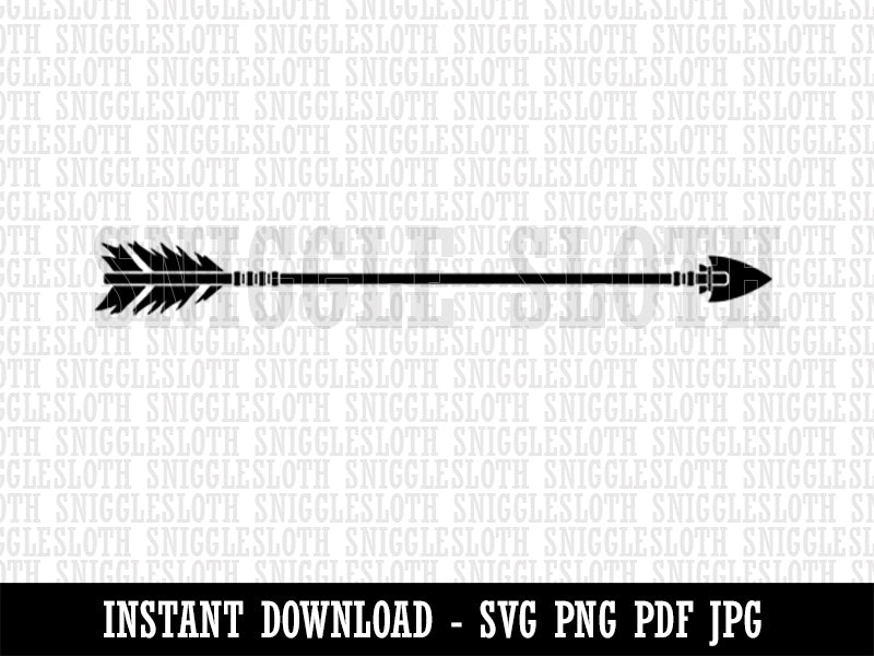 Arrow for Bow Native American Archery Clipart Digital Download SVG PNG JPG PDF Cut Files