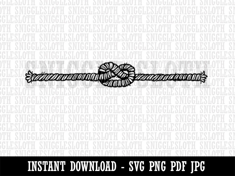 Nautical Rope Knot String Border Clipart Digital Download SVG PNG JPG –  Sniggle Sloth