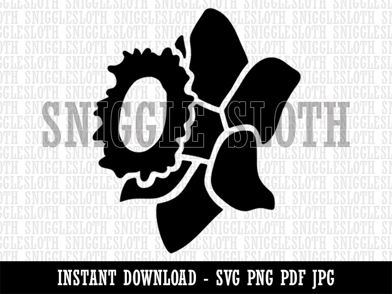 Daffodil Flower Clipart Digital Download SVG PNG JPG PDF Cut Files