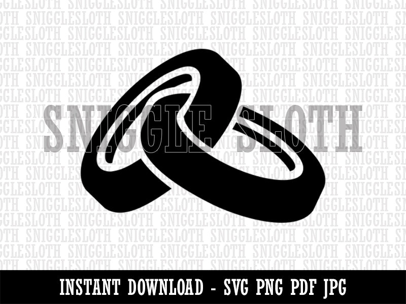 Wedding Ring Bands Rings Clipart Digital Download SVG PNG JPG PDF Cut Files