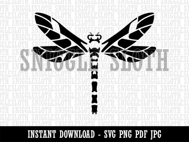 Damselfly Dragonfly Winged Insect Bug Clipart Digital Download SVG PNG JPG PDF Cut Files