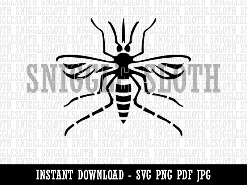 Mosquito Pest Insect Bug Clipart Digital Download SVG PNG JPG PDF Cut Files