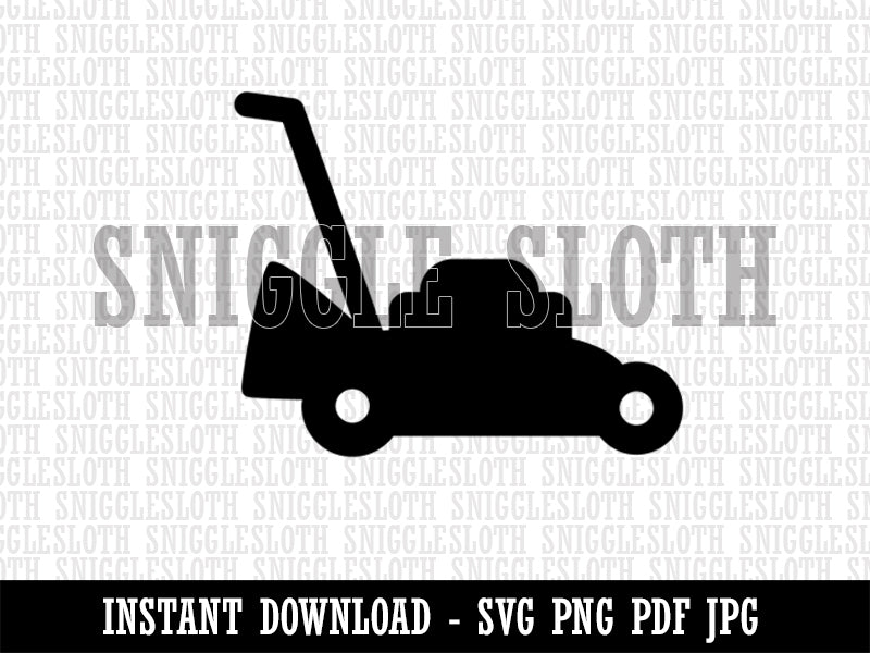 Lawn Mower Clipart Digital Download SVG PNG JPG PDF Cut Files