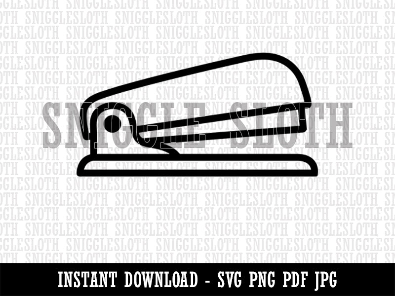 Stapler Office Supplies Clipart Digital Download SVG PNG JPG PDF Cut Files