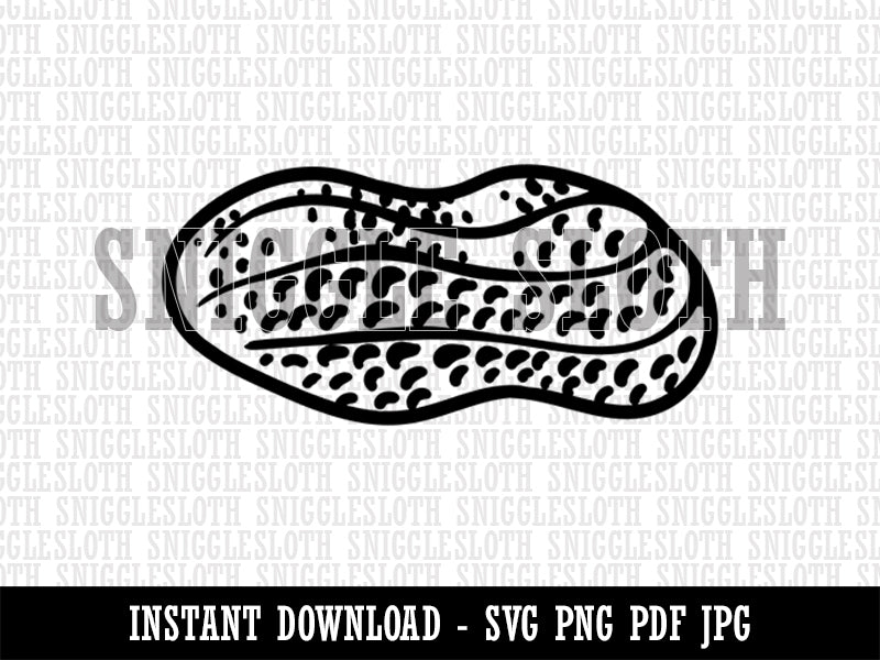 Peanut Food Clipart Digital Download SVG PNG JPG PDF Cut Files