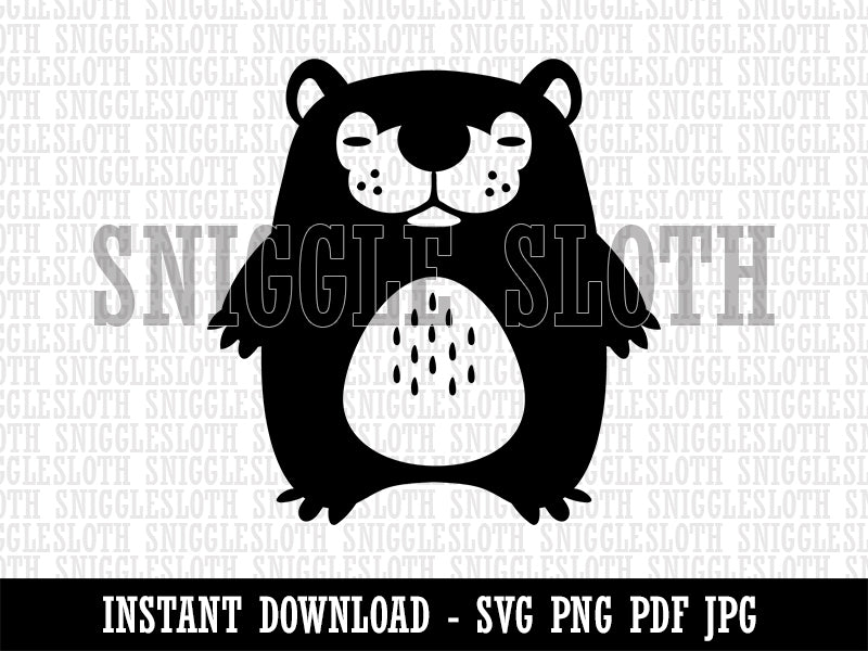 Cute Sleepy Baby Bear Clipart Digital Download SVG PNG JPG PDF Cut Files