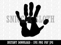 Left Hand Print Clipart Digital Download SVG PNG JPG PDF Cut Files