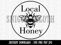 Local Honey Bee for Apiarist Beekeeper Clipart Digital Download SVG PNG JPG PDF Cut Files