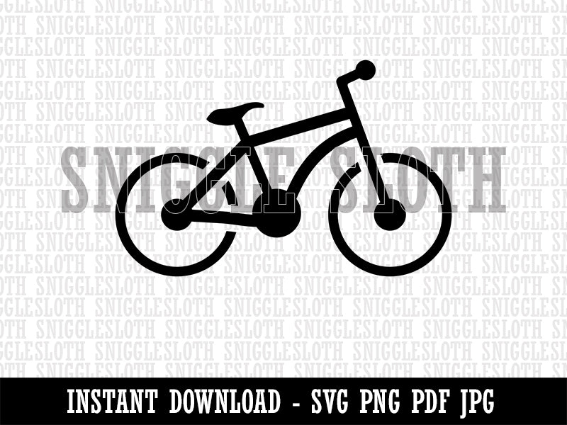 Mountain Bike Bicycle Cyclist Cycling Clipart Digital Download SVG PNG JPG PDF Cut Files