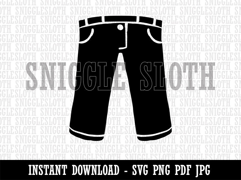 Pants Jeans Trousers Clothes Laundry Clipart Digital Download SVG PNG JPG PDF Cut Files