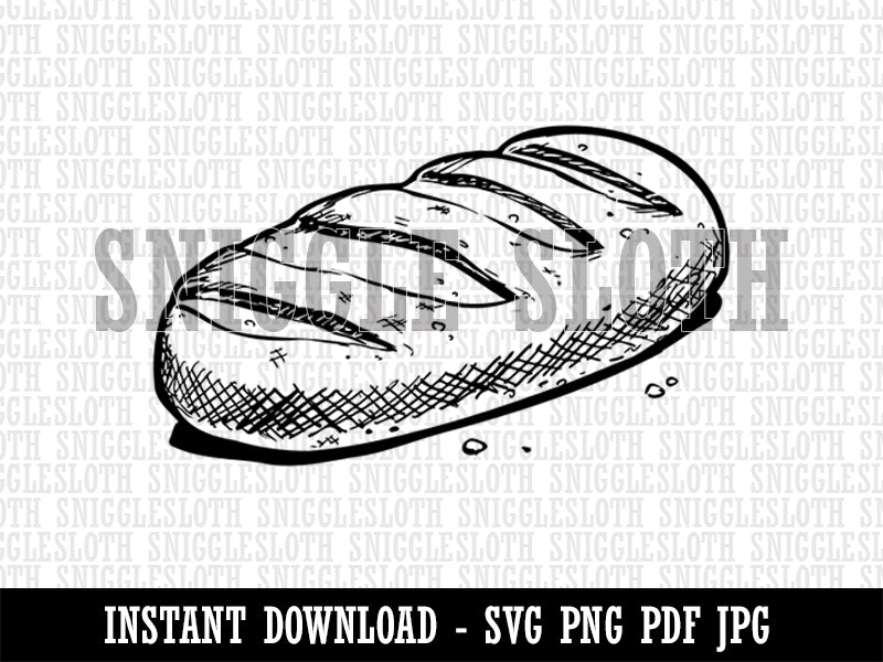 french loaf clipart