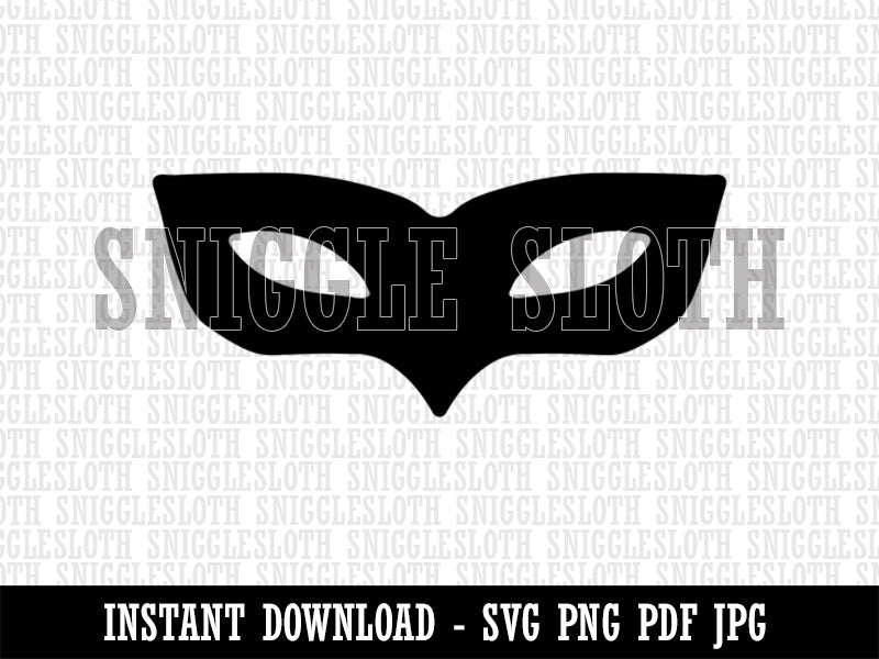 Bandit Thief Robber Rogue Mask Clipart Digital Download SVG PNG JPG PDF Cut Files