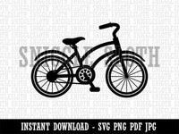 Classic Vintage Bicycle Bike Cyclist Clipart Digital Download SVG PNG JPG PDF Cut Files