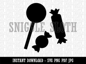 Candy Lollipop Clipart Digital Download SVG PNG JPG PDF Cut Files