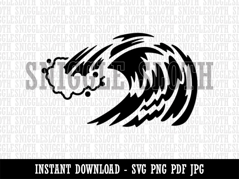 Ocean Wave Crashing Clipart Digital Download SVG PNG JPG PDF Cut Files