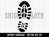 Shoe Print Boot Clipart Digital Download SVG PNG JPG PDF Cut Files