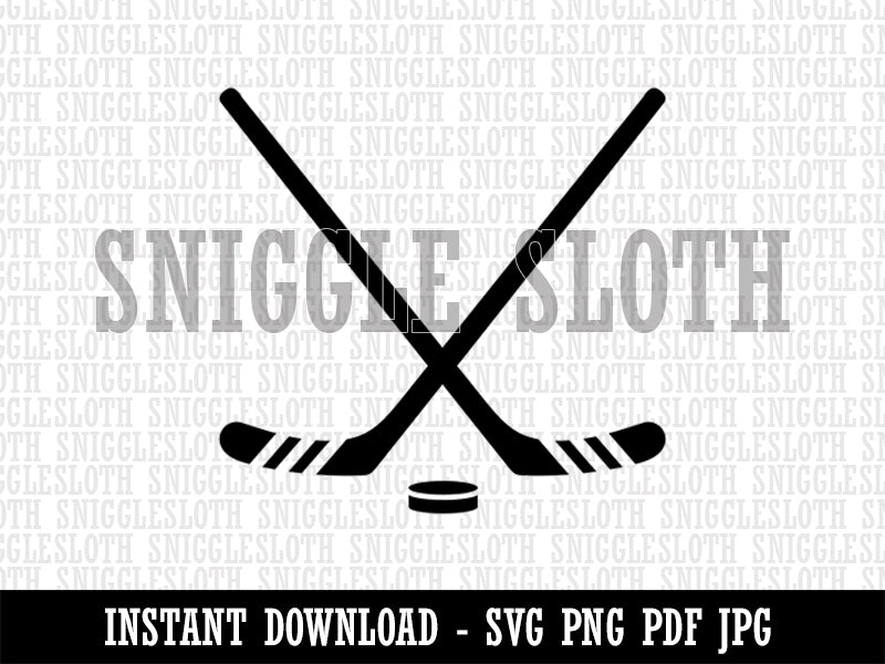 Crossed Hockey Sticks SVG, PNG, PDF, Hockey Puck, Hockey Sticks Svg