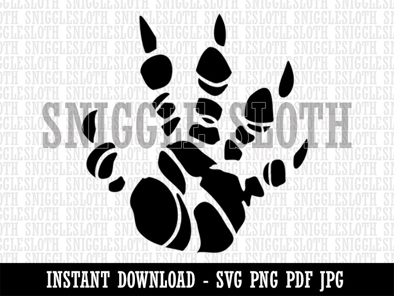Dragon Claw Footprint Talon Clipart Digital Download SVG PNG JPG PDF Cut Files