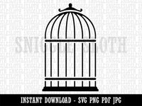 Pet Wire Birdcage Clipart Digital Download SVG PNG JPG PDF Cut Files