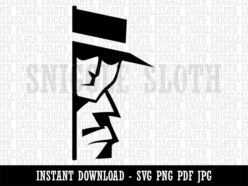 Spy Private Investigator Detective Neighborhood Watch Clipart Digital Download SVG PNG JPG PDF Cut Files
