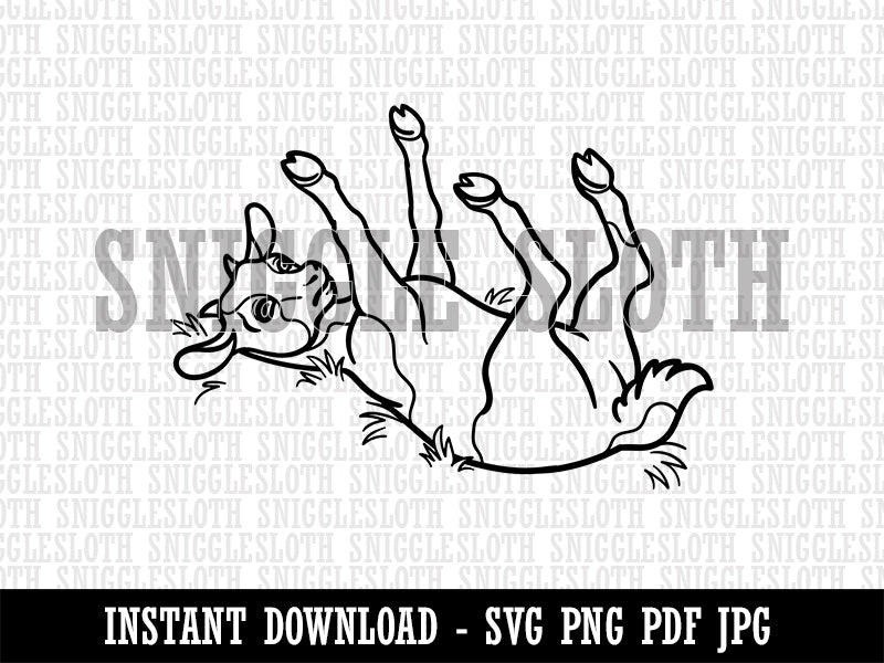 Fainting Goat Clipart Digital Download SVG PNG JPG PDF Cut Files