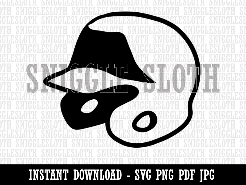 Batting Helmet Baseball Softball Clipart Digital Download SVG PNG JPG PDF Cut Files