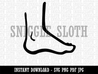 Human Foot Feet Anatomy Body Part Clipart Digital Download SVG PNG JPG PDF Cut Files