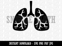 Lungs Anatomy Organ Body Part Clipart Digital Download SVG PNG JPG PDF Cut Files