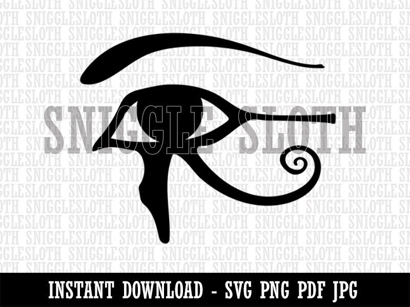 Wedjat Eye of Horus Udjat Egyptian Symbol of Protection Clipart Digital Download SVG PNG JPG PDF Cut Files