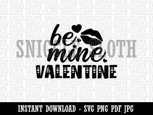 Be Mine Valentine Valentine's Day Clipart Digital Download SVG PNG JPG PDF Cut Files
