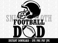 Football Dad Helmet  Clipart Digital Download SVG PNG JPG PDF Cut Files