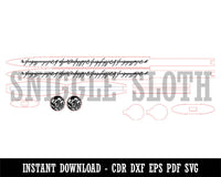 Eleven Dragon Fantasy Dagger CDR DXF EPS PDF SVG Digital Download Laser Design Template File
