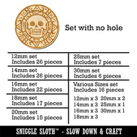 Skull Pirate Coin Mini Wood Shape Charms Jewelry DIY Craft