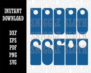 10 Door Hanger Designs Background Digital Paper Download SVG EPS DXF PDF PNG File