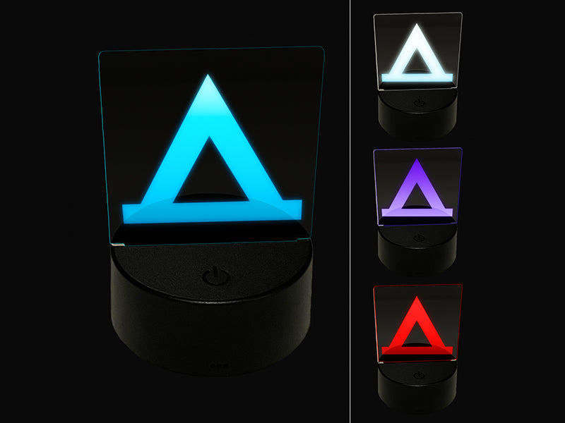 Camping Symbol 3D Illusion LED Night Light Sign Nightstand Desk Lamp