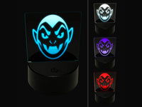 Spooky Vampire Head Halloween 3D Illusion LED Night Light Sign Nightstand Desk Lamp