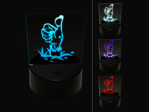 Zombie Hand Thumbs Up Halloween Good Job 3D Illusion LED Night Light Sign Nightstand Desk Lamp