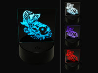 Elegant Koi Fish 3D Illusion LED Night Light Sign Nightstand Desk Lamp