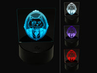 Victorian British Shorthair Cat Portrait 3D Illusion LED Night Light Sign Nightstand Desk Lamp